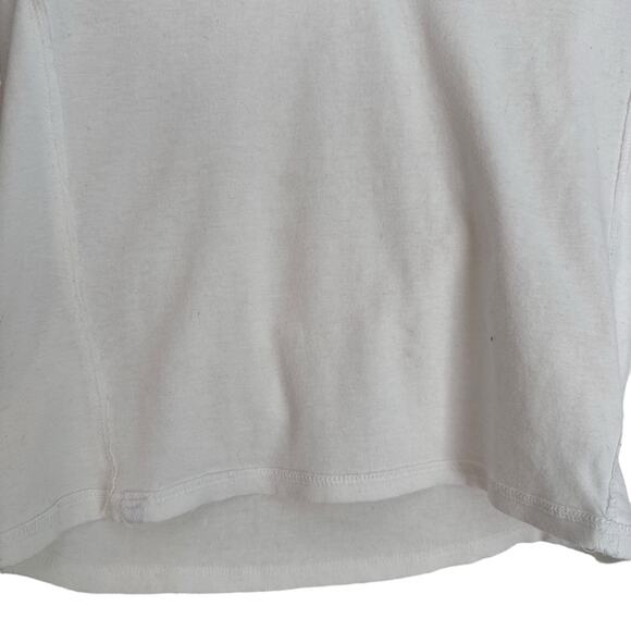 Free People Always Yours Ivory Short Sleeve Tee S - Picture 3 of 5